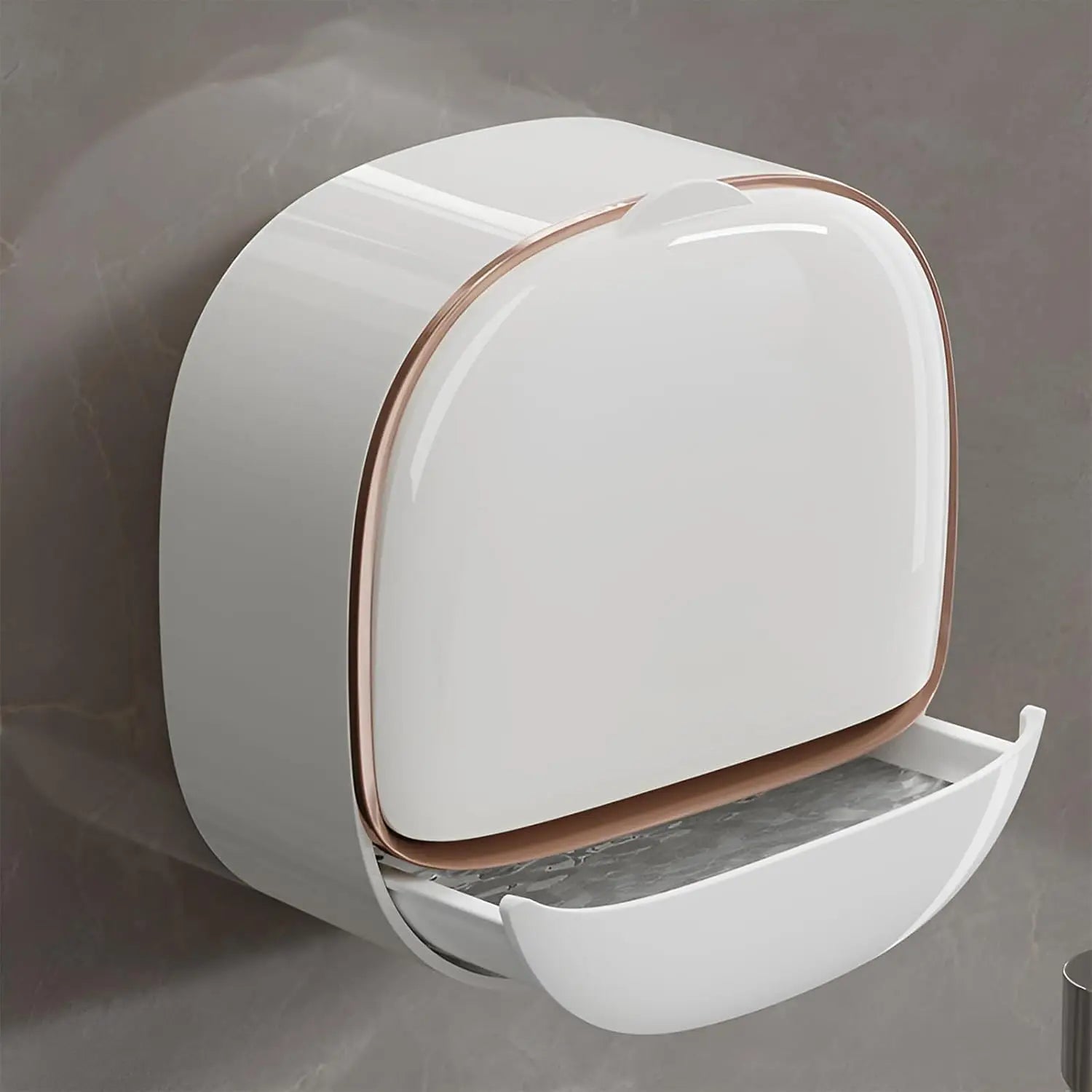 New Bathroom Home Wall Mounted Non Perforated Drain Soap Box