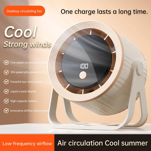 360 Rechargable Quiet Desk Fan
