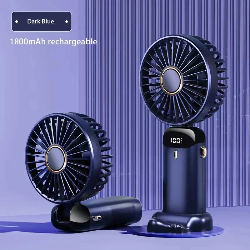 Foldable Hand & Neck Fan With Phone Stand