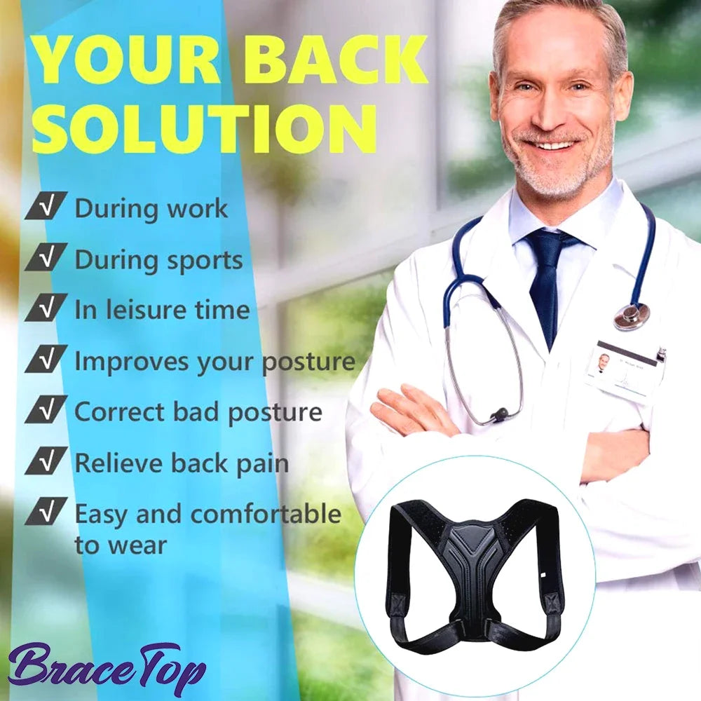 Adjustable Back Shoulder Posture Corrector Belt and Brace