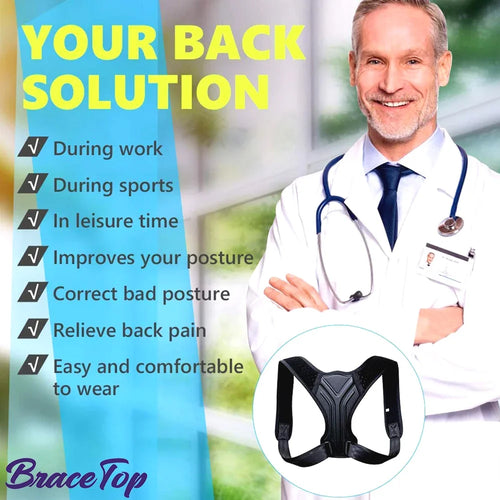 Adjustable Back Shoulder Posture Corrector Belt and Brace