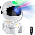 Astronaut Galaxy Projector Night Light White Holding Star