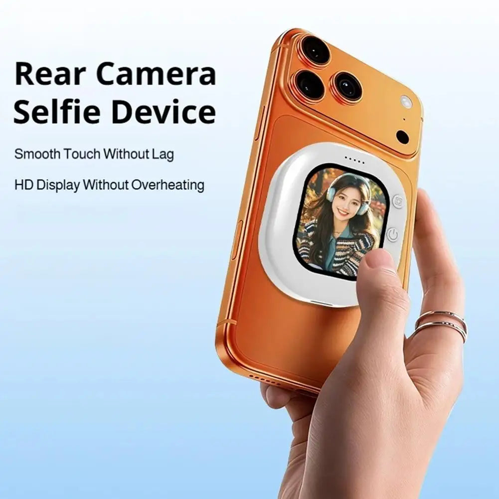 Mini Magnetic Wireless Selfie Monitor Screen For Phone Rear